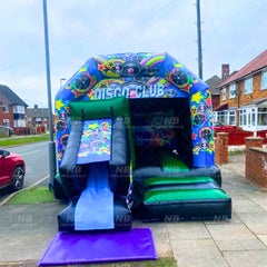 NB-BC033 Kids adults outdoor commercial tik tok inflatable bouncy jumping castle disco bounce house fun bouncer PVC jumper