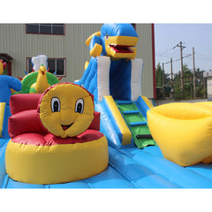 NB-BC043 Commercial Grade kids inflatable bounce house with slide combo Party Rentals For Sale