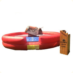 NG-SG044  Carnival commercial inflatable mechanical rodeo bull adult kids interactive sport games inflatable mechanical bull ride
