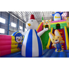 NB-BC057 Waterslide Combo Bouncer Luxury White Bounce House Kids Inflatable Bouncy Jump Castle