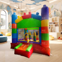 NB-BC081 Outdoor inflatable bouncy bounce house jeux gonflable kids commercial inflatable toy bricks bouncing jumping castle for kids