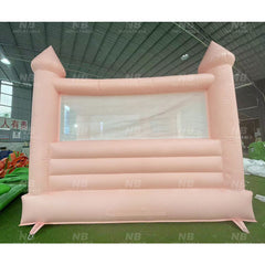 NB-WH013 Commercial Happy Party Kids Outdoor Mini White Inflatable Bounce House Children Moonwalk White Jumping Castle with ball pit