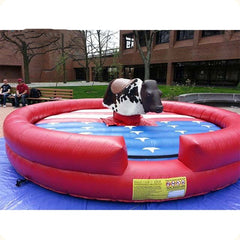 NG-SG044  Carnival commercial inflatable mechanical rodeo bull adult kids interactive sport games inflatable mechanical bull ride