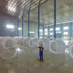 NB-TE037 Commercial portable black white blow up party house inflatable dj led booth tente gonflable blowup tent inflatable nightclub