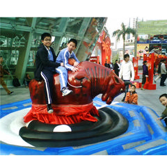 NG-SG046 Adults games electric mechanical rodeo bull commercial riding sport machine controls inflatable mechanical bull ride