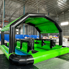 NB-PB005 Inflatable Swimming Pool PVC Water Inflatable Pool Bar With Seats Leisure Platform Inflatable Floating Pool Bar For Party