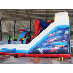 NB-BC055 Commercial Inflatable Bouncer Bounce House Orange Castle Waterslide Combo Dry Wet Water Slide