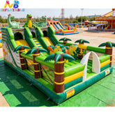 NB-BC118 Dinosaur Themed Inflatable Bounce House with Slide Kids Outdoor Jumping Castle for Parties