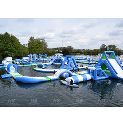 NB-WP025 Inflatable Floating Water Park with Obstacle Course for Kids and Adults, Designed for Open Water Fun in Sea or Lake