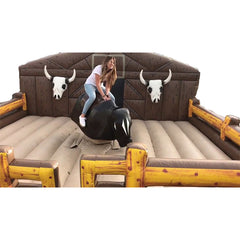 NG-SG048 Outdoor adults electric games mechanical bull commercial riding machine controls inflatable mechanical rodeo bull
