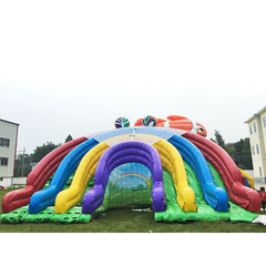 NB-SL036 Popular inflatable bounce small inflatable water slide garden swimming pool with slide for sale rental