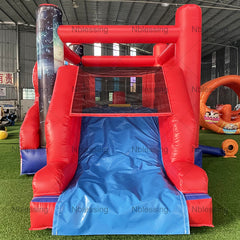 BC-198 Spider man inflatable bouncer factory high quality jumping castle slide combo commercial bounce house for party rental