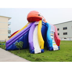 NB-SL034 Commercial Outdoor Palm Tree Kids Adults Party Waterslide Inflatable Pool Water Slide With Air Blower