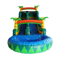 NB-SL043 Custom Tropical fiesta breeze waterslides commercial grade inflatable water slide for kids adults