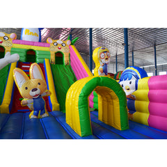 NB-BC057 Waterslide Combo Bouncer Luxury White Bounce House Kids Inflatable Bouncy Jump Castle