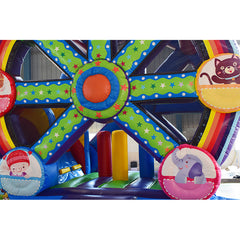 NB-BC045 Commercial indoor moon bounce house bouncy castle jumper with water slide inflatable mini used moonwalker jumping bouncer