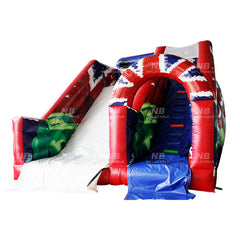 NB-SL047 Customized outdoor water park mermaid pool water slides inflatable slide inflatable Bouncer water slide for adult