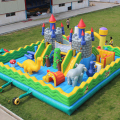 NB-BC042 Inflatable bounce house and inflatable slide combination Inflatable dry slide and wet slide for kids and adults