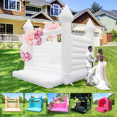 NB-WH009 White Wedding Jumping Bouncer Castle Custom White Wedding Bounce House Inflatable for Kid