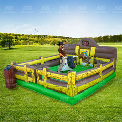 NG-SG065 Funny outdoor playground bull rides inflatable mechanical bull fighting machine for adult party