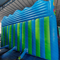 NB-SL029 New Custom Big Children Water Slide Manufacturer Playground Commercial Jungle Theme Inflatable Water Slide with Pool for Kids