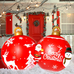 NB-CT021 Snowman Inflatable Hanging Ball Outdoor Wall Christmas Decoration Inflatable Christmas Ball