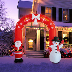 NB-CT022 Christmas Inflatable Arch Blow up Xmas Claus Snowman Inflatable Arch for Outdoor Holiday Christmas Decoration