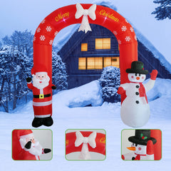 NB-CT022 Christmas Inflatable Arch Blow up Xmas Claus Snowman Inflatable Arch for Outdoor Holiday Christmas Decoration