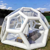 NB-TE036 Large white inflatable square tent sport marquee for Wedding Outdoor Events LED Light Inflatable Cube Party Tent