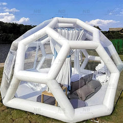 NB-TE036 Large white inflatable square tent sport marquee for Wedding Outdoor Events LED Light Inflatable Cube Party Tent
