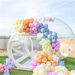 NB-TE001 Outdoor Giant Transparent Inflatable Crystal Dome Bubble Tent Heated Inflatable Bubble Tent With Balloons