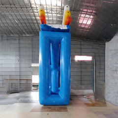 NB-SL026 Factory Customize Tropical Giant Inflatable Waterslide with Pool with blowers and repair kits