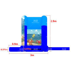 NB-BC105 Commercial small children inflatable bounce house jumping bouncy castle with slide bouncer party moonwalk