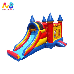 NB-BC004 Colorful inflatable bounce house castle tarpaulin bouncy castle jumping castle slide comb