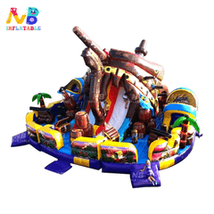 NB-BC016 Moonwalk Inflatable Bouncer Jumping Bouncy Castle Jumper Dinosaur Bounce House Combo Slide