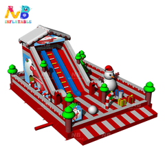 NB-BC018 Inflatable Bouncer Bouncy Colorful Jumping Castle Bounce House Combo With Slide