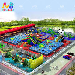 NB-LW003 Commercial inflatable amusement park pvc jumping inflatable water amusement park theme land park