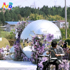 NB-MB002 Inflatable colorful mirror ball inflatable mirror balls giant balloon Iridescent poly sphere big inflatable mirror globe