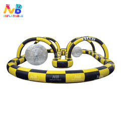 NB-SG002 Outdoor Sport Games Air Blow Inflatable Bumper Car Track Inflatables Race Track Inflatable Zorb Ball Race Tracks