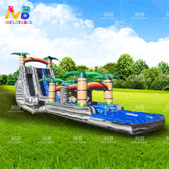 NB-SL005 Hot sale grey blue crush water slides backyard inflatable commercial water slide for kids