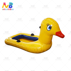 NB-WG005 Inflatable float small yellow duck inflatable raft pvc duck inflatable floating island for kids adults
