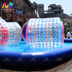 NB-WG027 Inflatable water roller pool toys inflatable hamster roller wheel Floating inflatable water sport games entertainment park game
