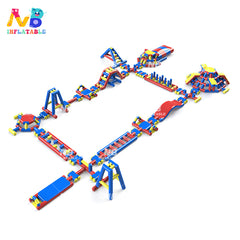 NB-WP003 Customized Commercial Soft Play Equipment White Splash Pad Inflatable Water Park Bouncing Castle Slide