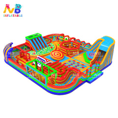 NB-OB027 Manufacturing adult commercial giant bouncy inflatable obstacle course outdoor inflatable interactive games