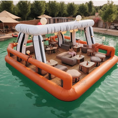 NB-PB016 New arrival custom PVC luxury water family parties inflatable floating pool with bar