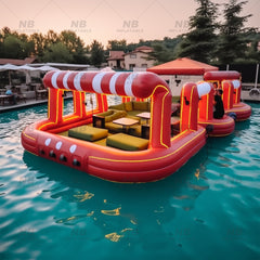 NB-PB004 Customizable PVC Frame Outdoor Pool Bar Tent for Backyard Parties
