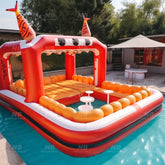 NB-PB013 Latest hot sale outdoor adults pool party water floating inflatable pool bar