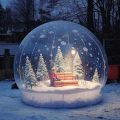 NB-TE053 Commercial giant transparent pvc bubble human customized christmas house snow globe inflable navideno