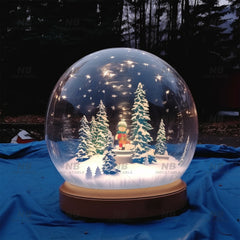NB-TE053 Commercial giant transparent pvc bubble human customized christmas house snow globe inflable navideno