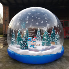 NB-TE053 Commercial giant transparent pvc bubble human customized christmas house snow globe inflable navideno